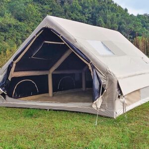 Large inflatable glamping tent